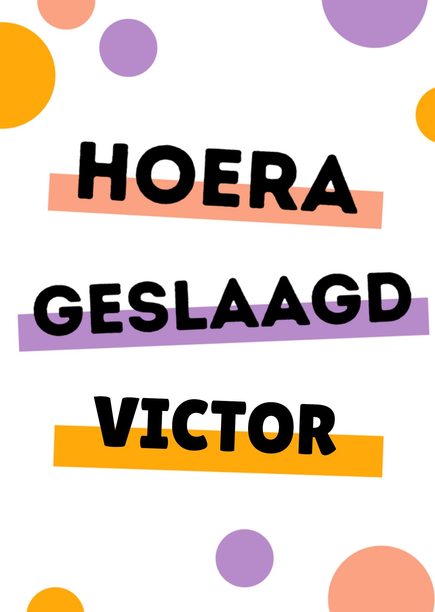 Greetz Geslaagd kaart aanpasbare naam Standard Card
