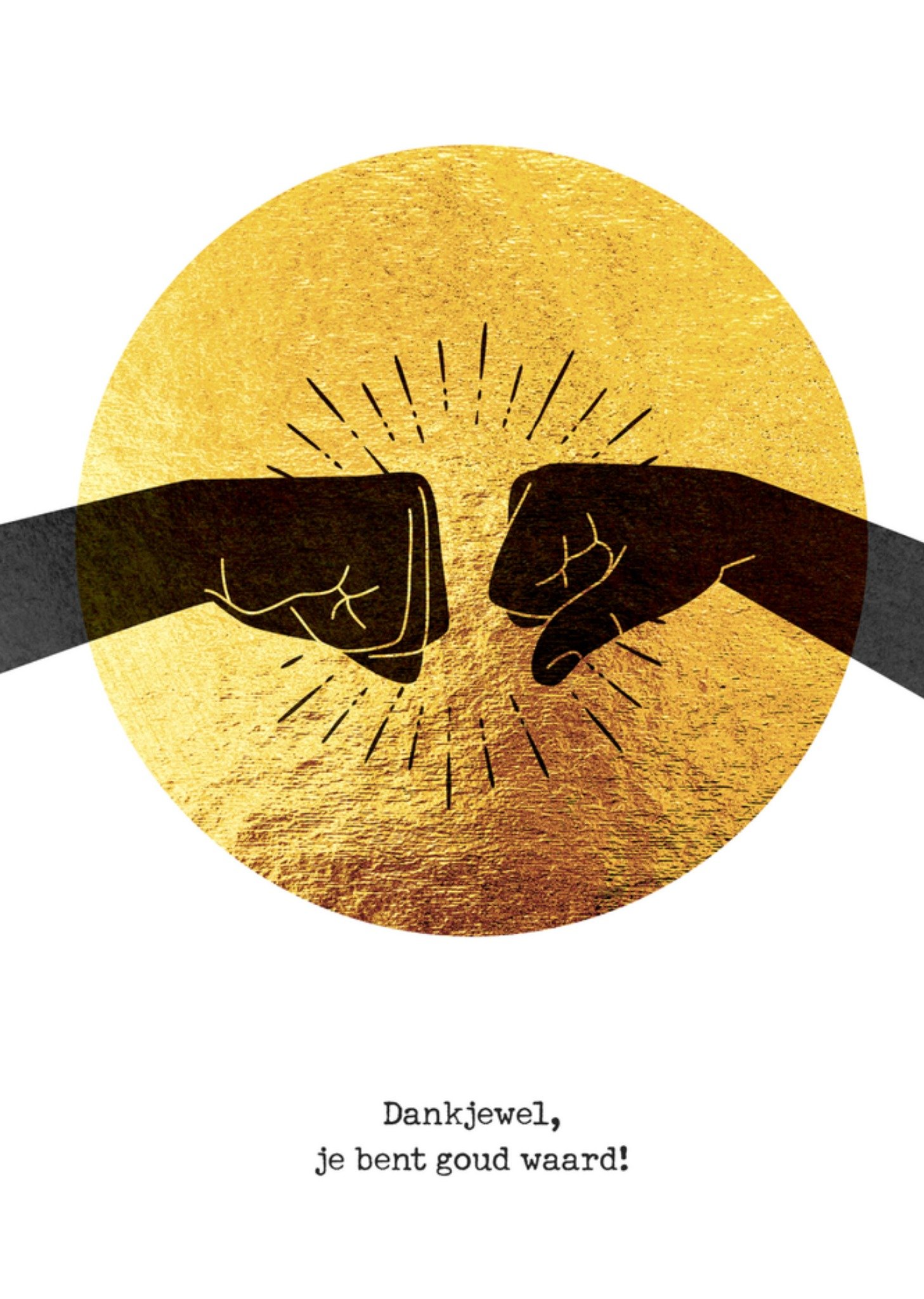 Bedanktkaart Minimal illustratie Kaart Bright Spot