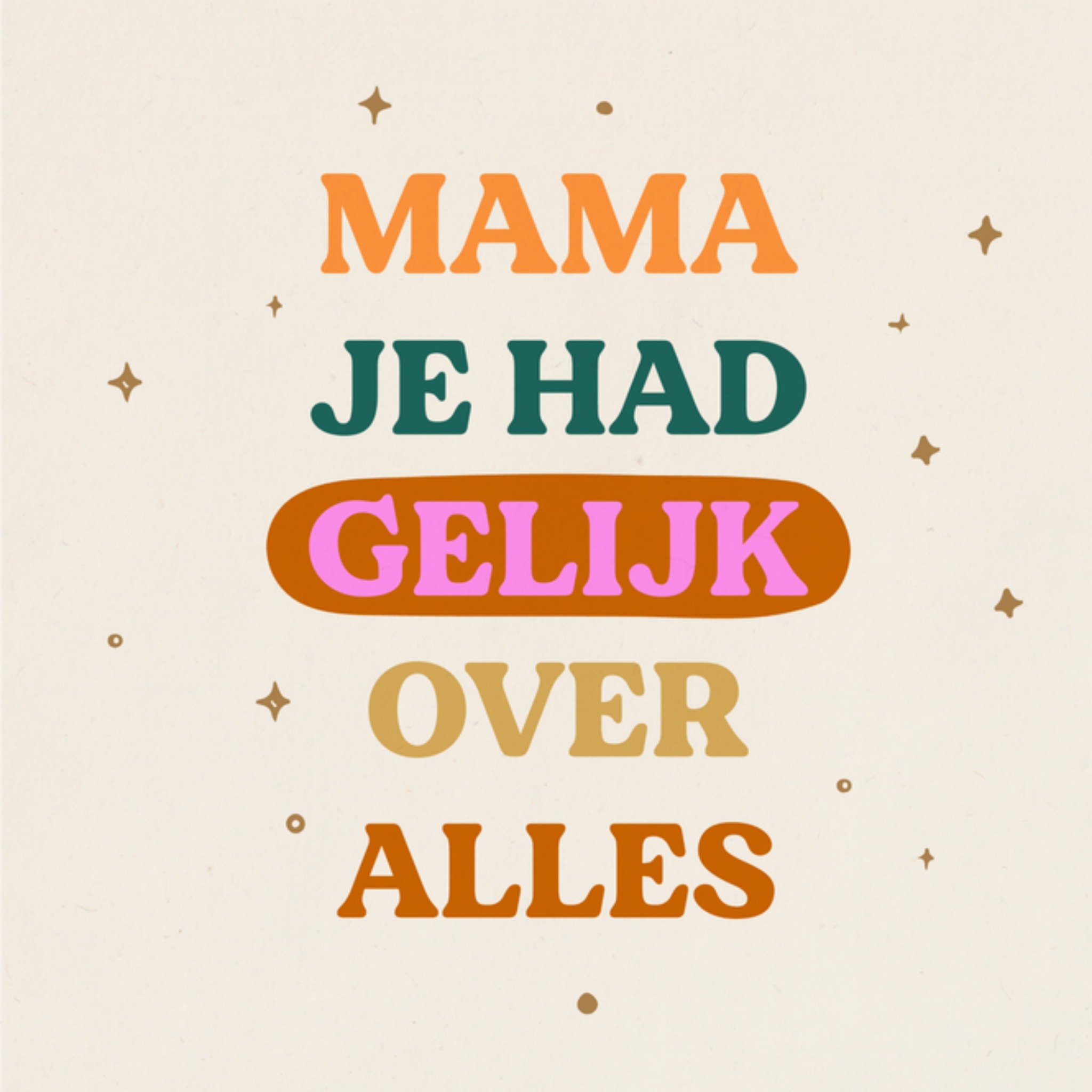 Greetz Moederdagkaart Mama Vierkant