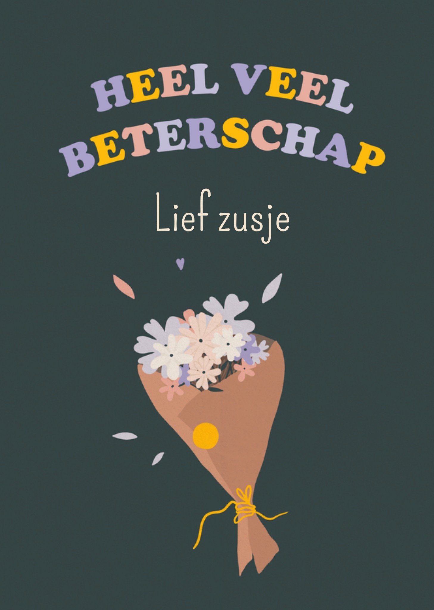 Greetz Beterschapskaart Heel veel beterschap Standard Card