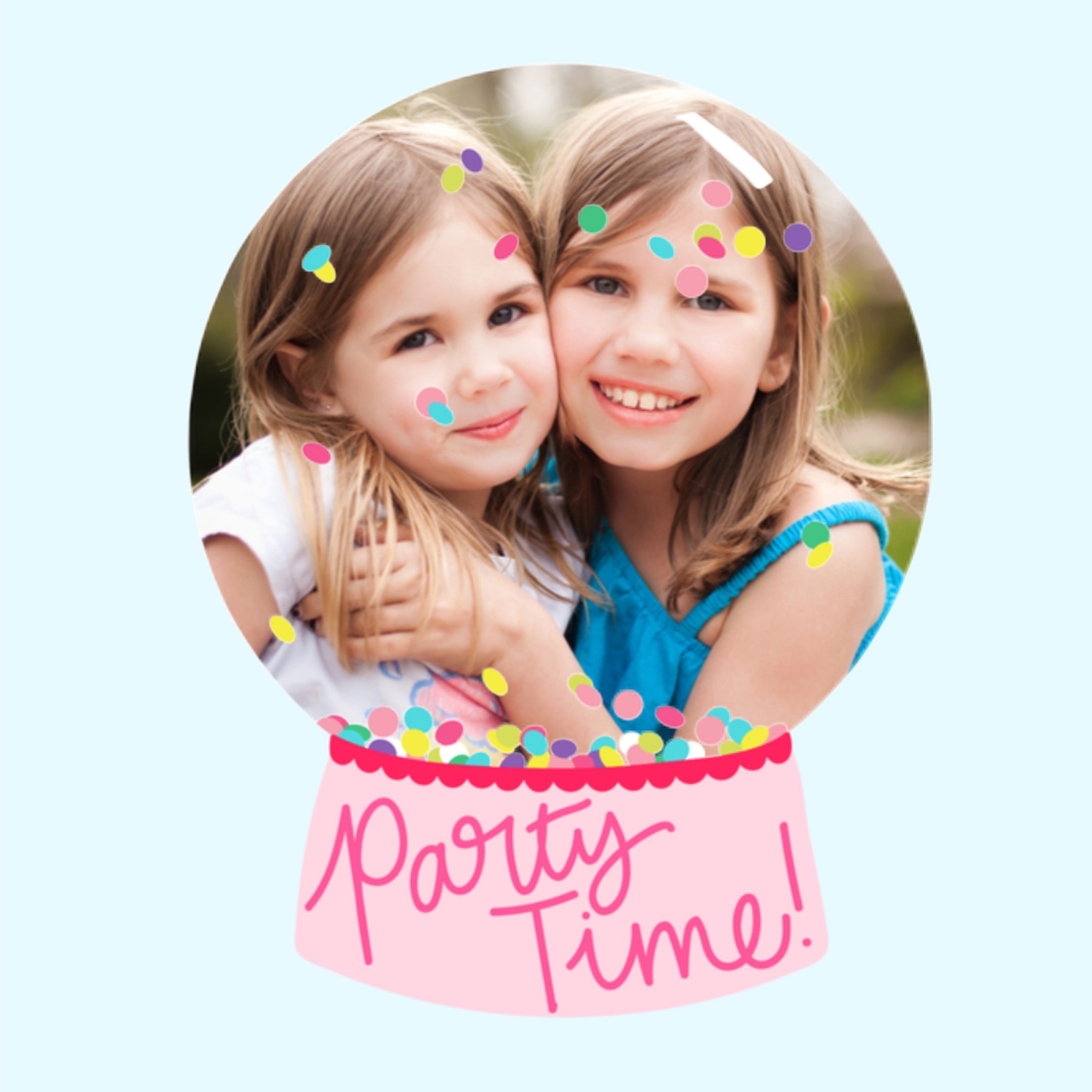 Greetz Verjaardag Party Meisje Vierkant