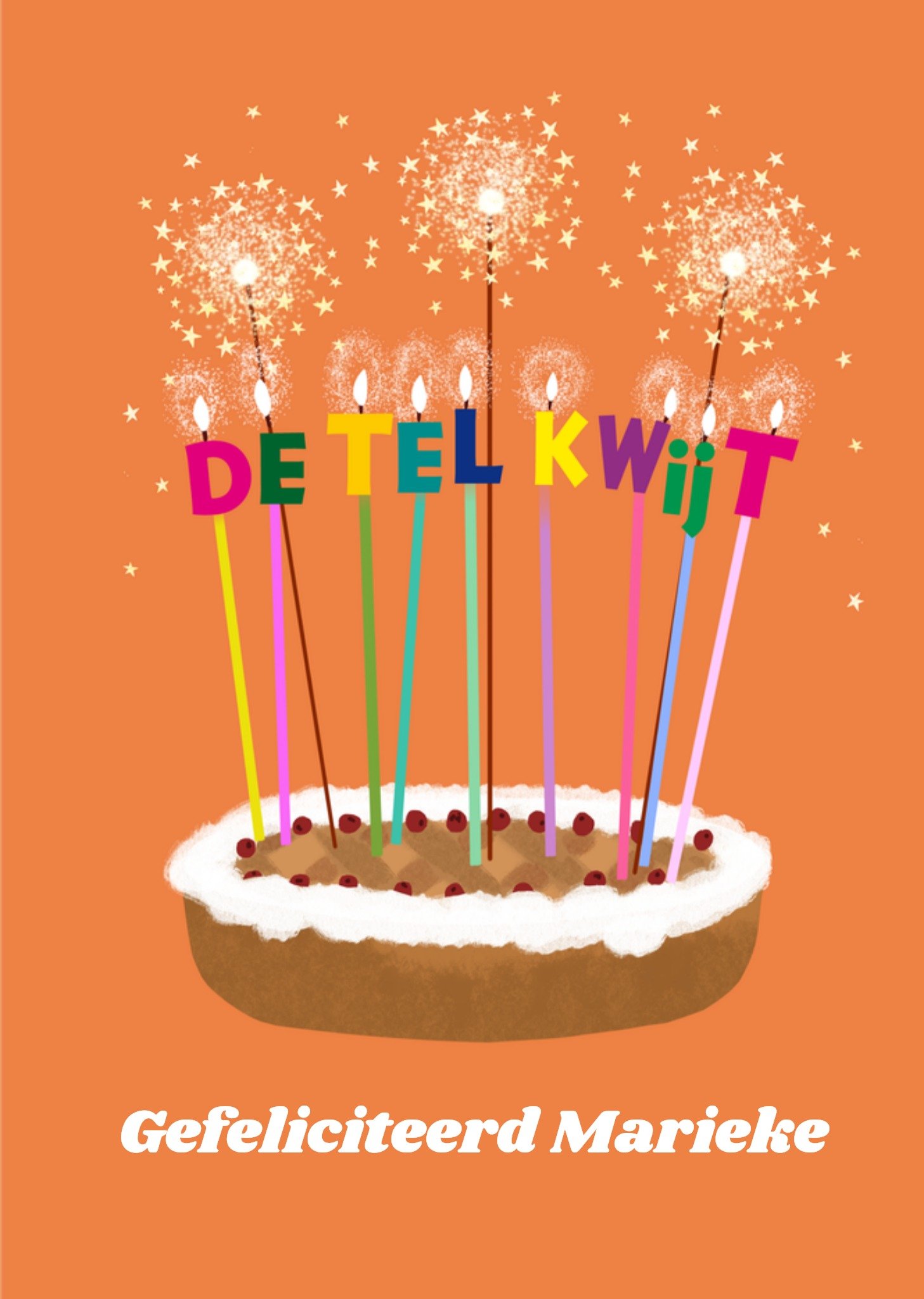 Verjaardagskaart De tel kwijt Tsjip