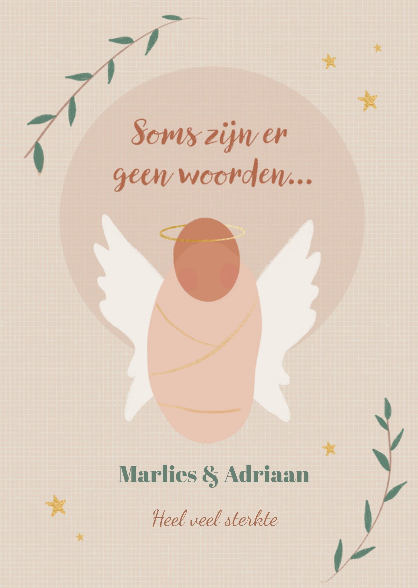 Greetz Condoleancekaart Miskraam Standard Card