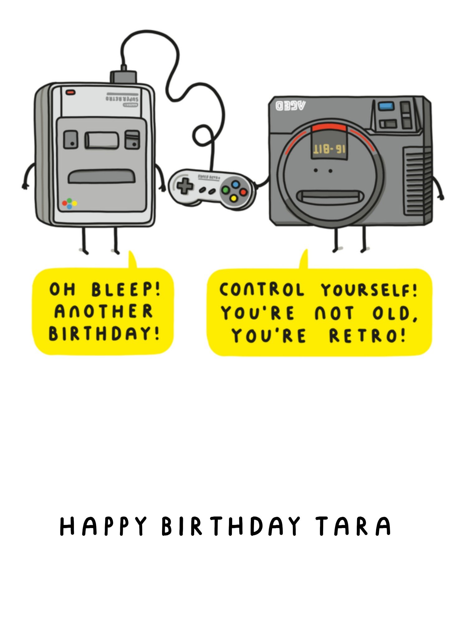 Tillovision Verjaardagskaart met naam Kaart Tillovision Ltd