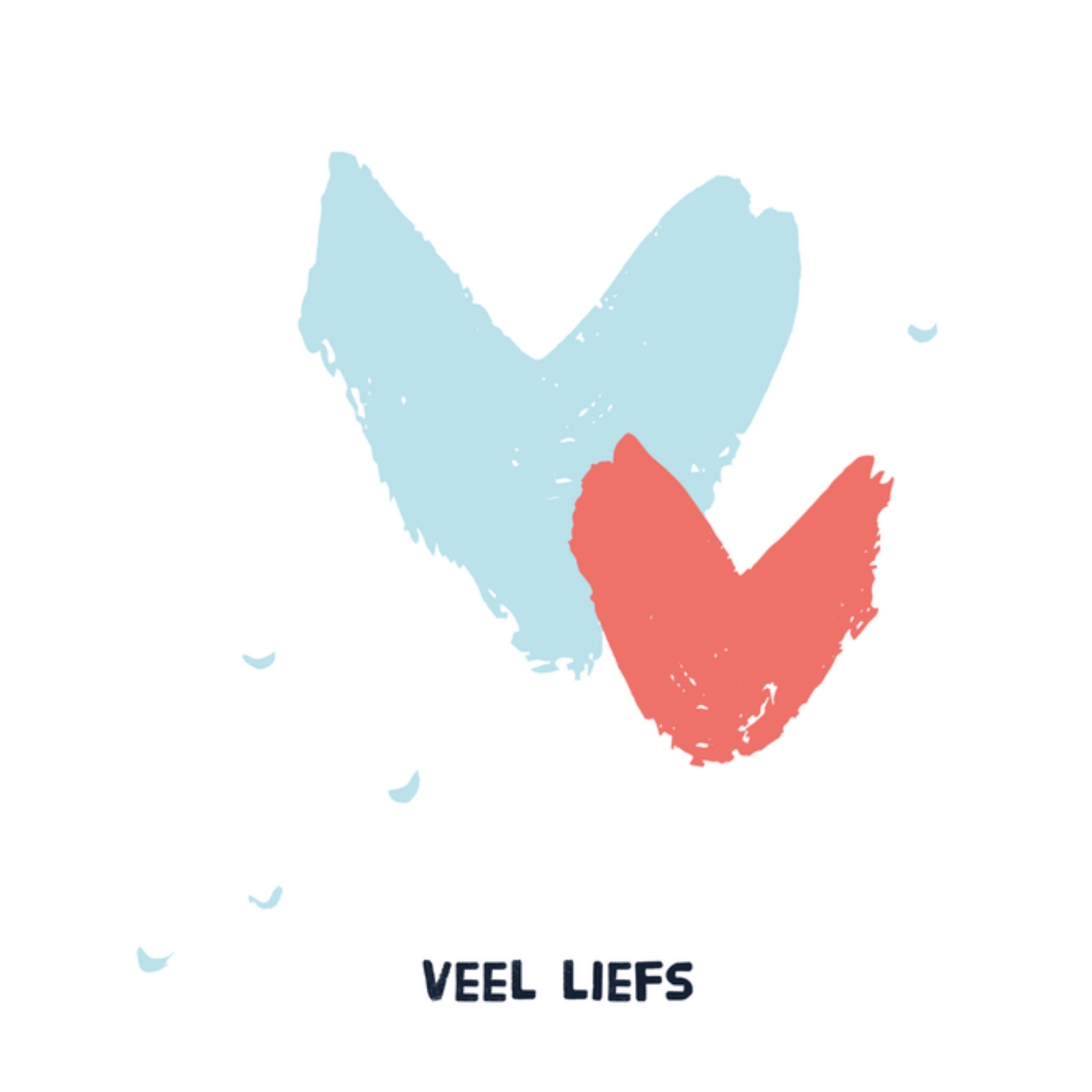 Kitchen of Smiles Denken aan kaart veel liefs Vierkant