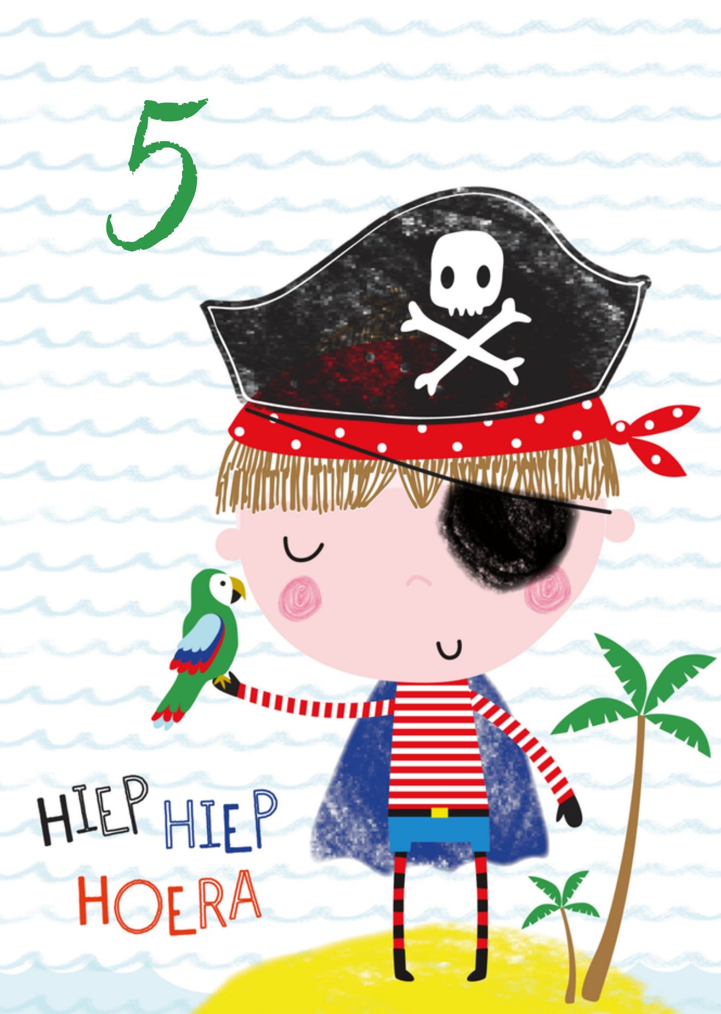 Verjaardagskaart Piraat Kaart TMS