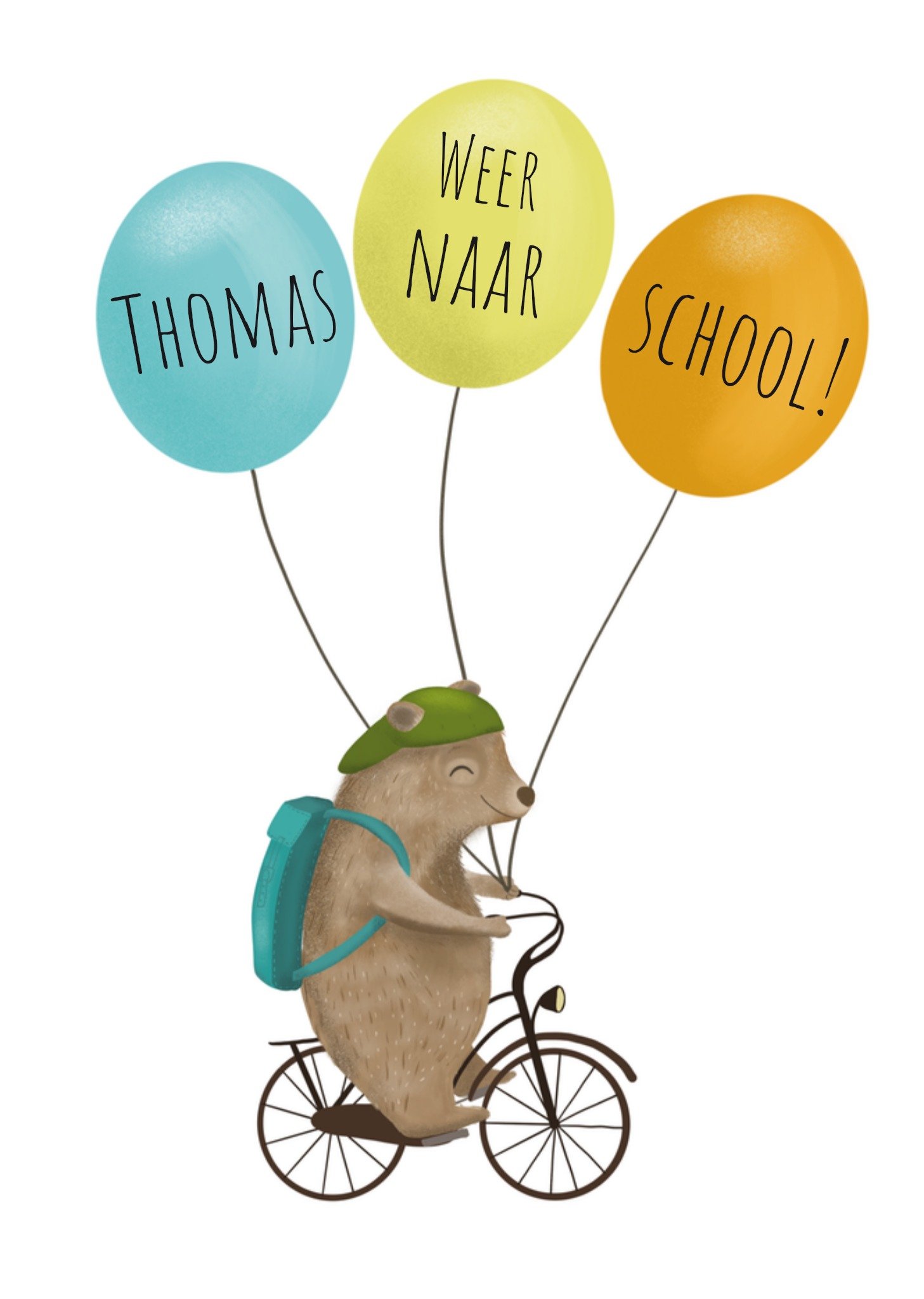 Back to School Beertje Kaart Tsjip