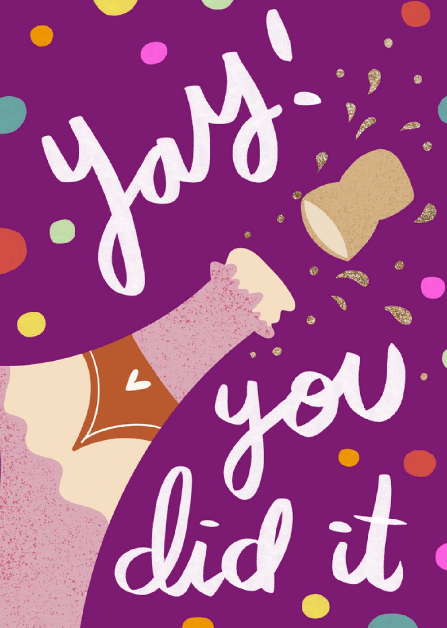 Geslaagdkaart Yay you did it Kaart Greetz