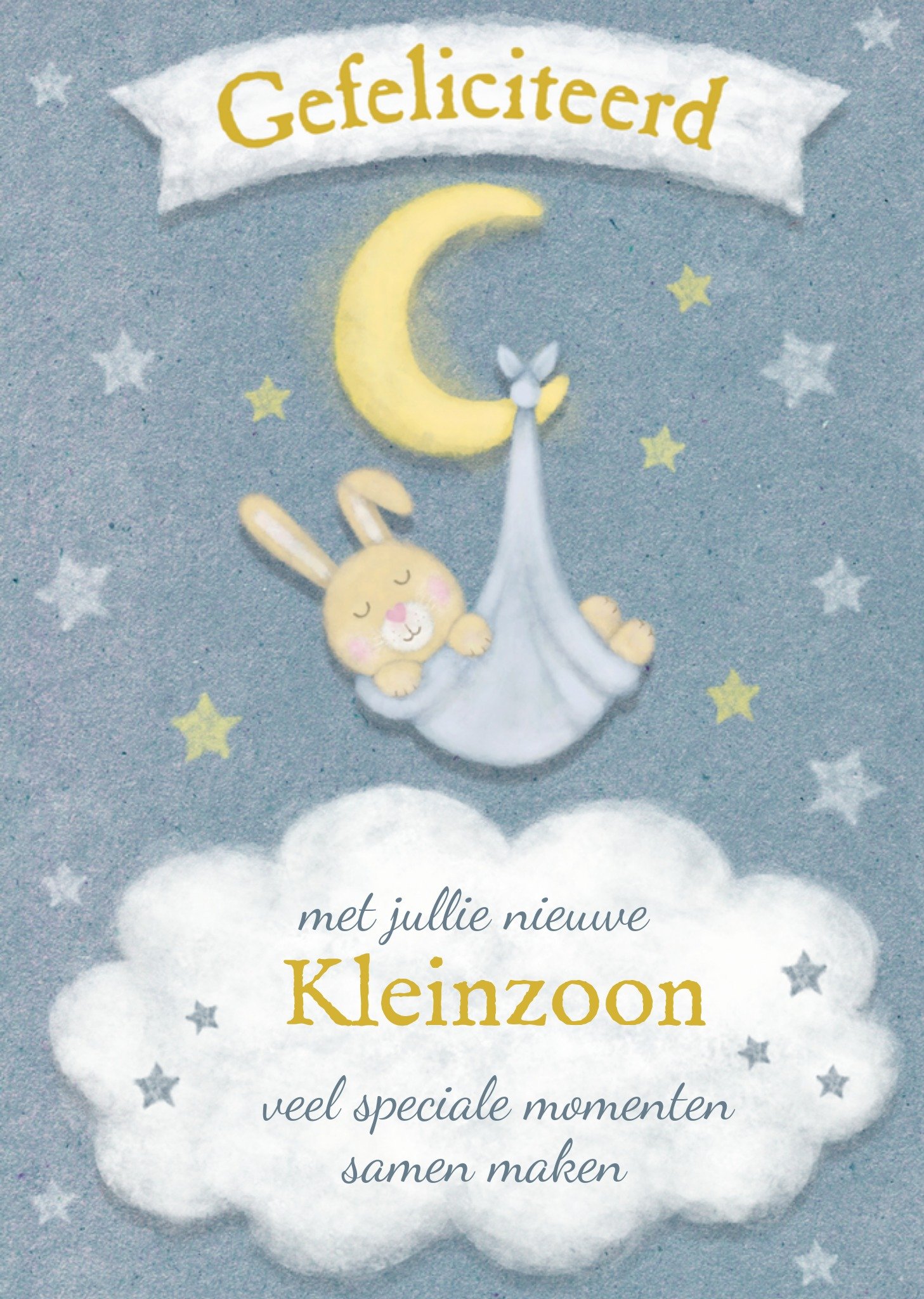 Geboortekaart kleinzoon Greetz