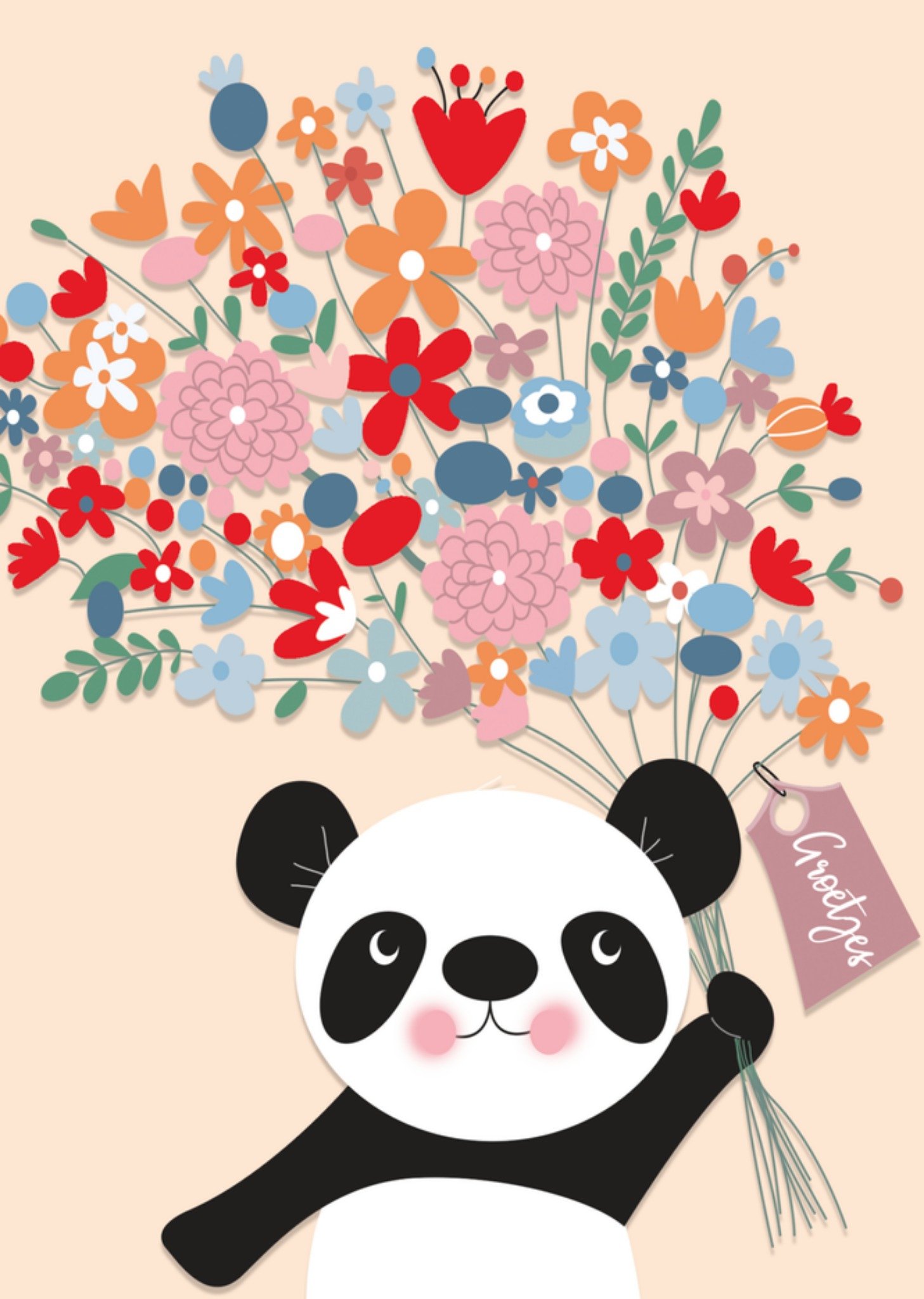 Paperclip Zomaar kaart Panda Standard Card