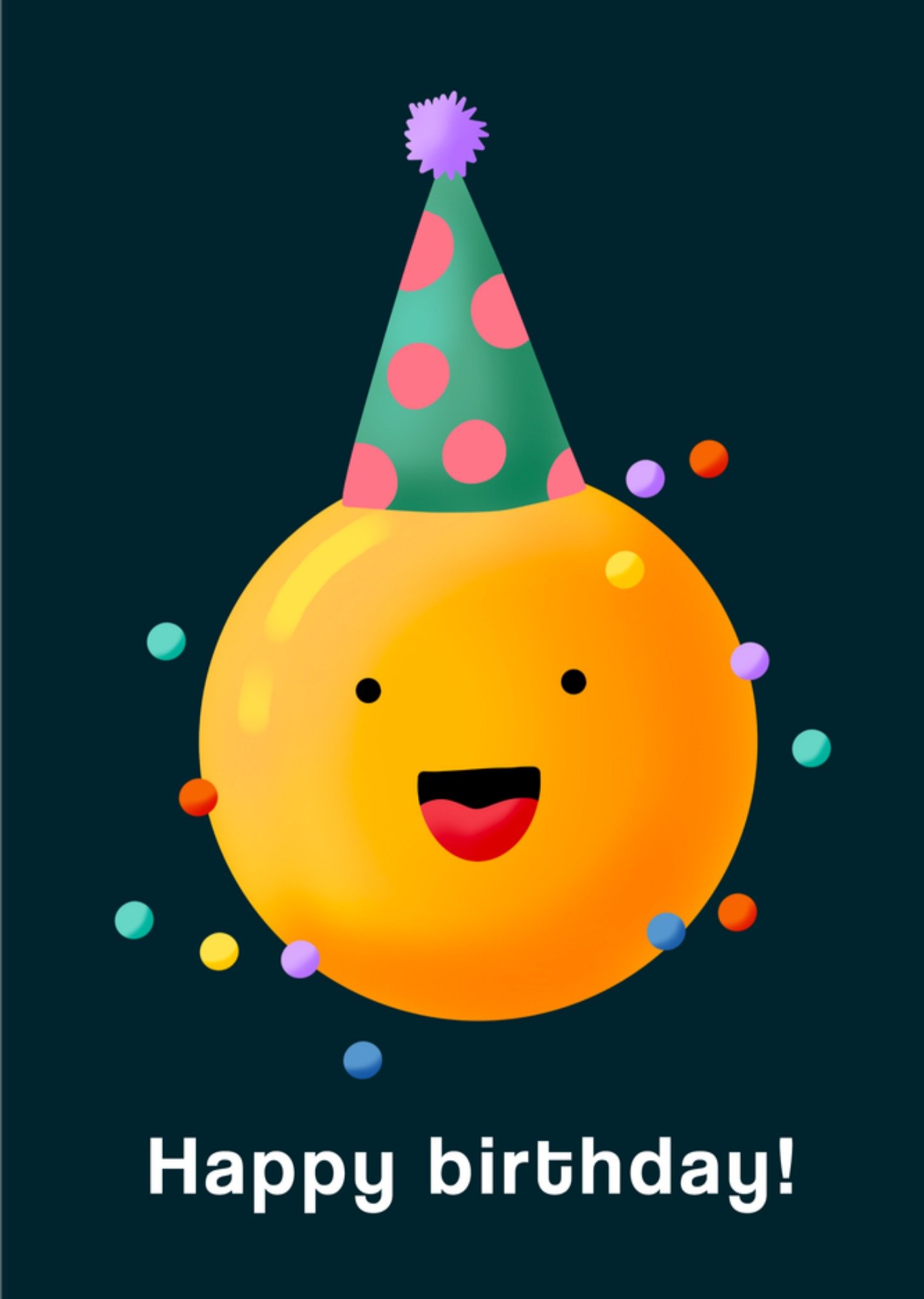 Verjaardagskaart smiley Kaart Greetz