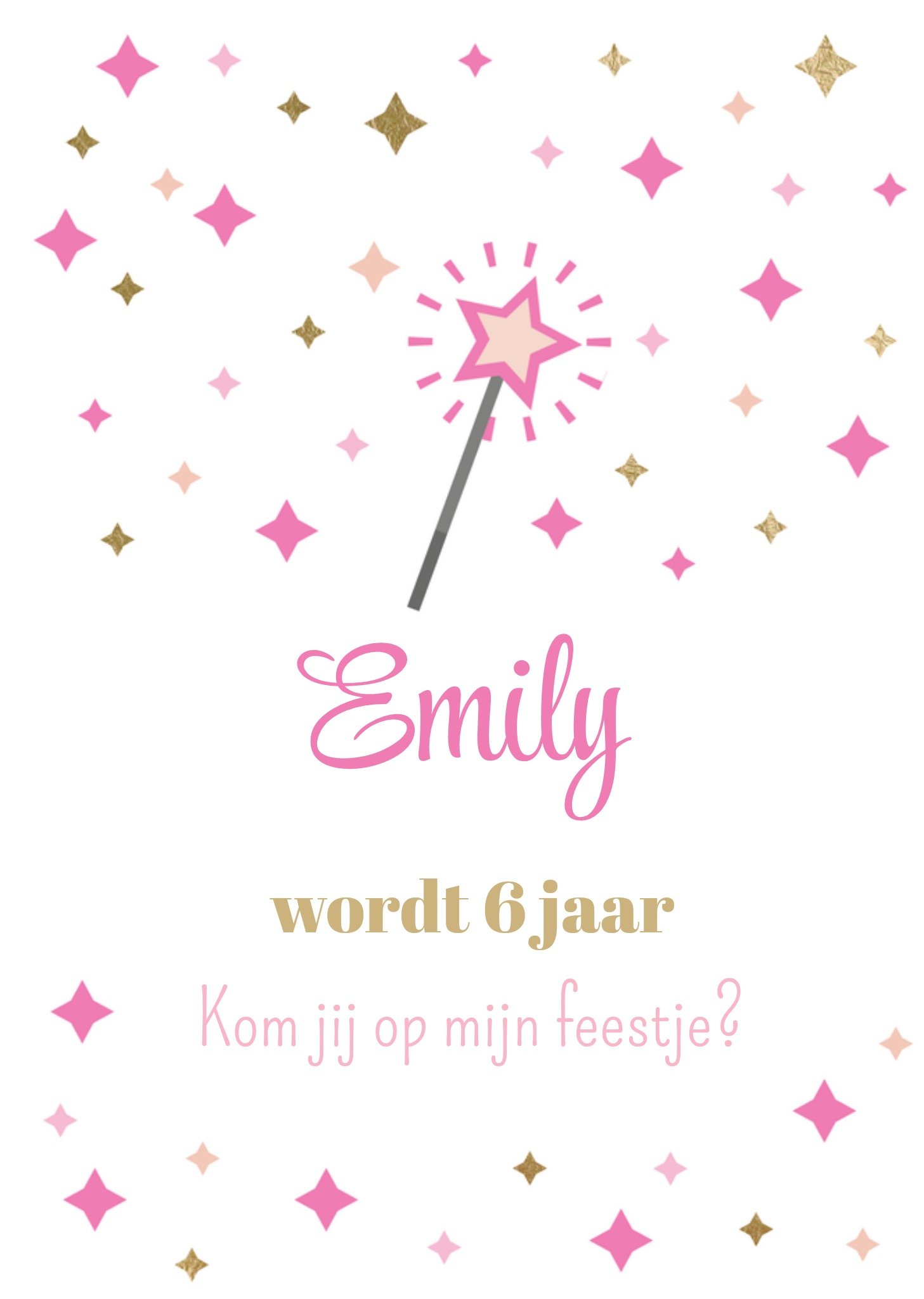 Prinsessenfeestje Kaart Greetz