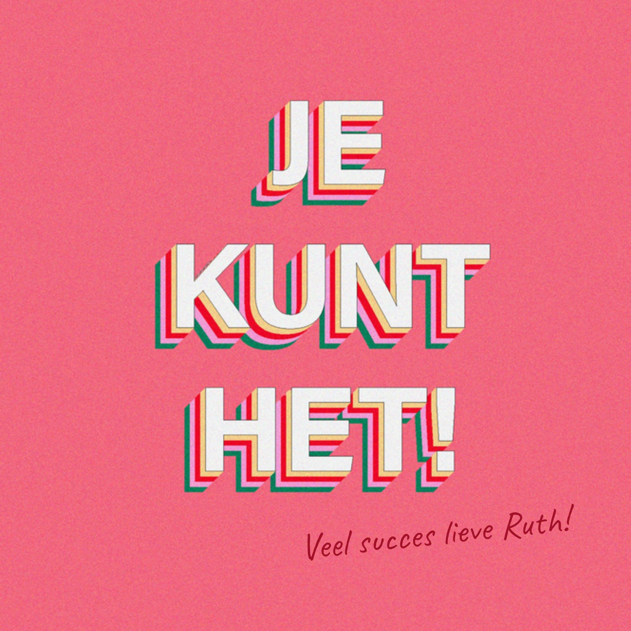 Greetz Geslaagdkaart Je kunt het Vierkant