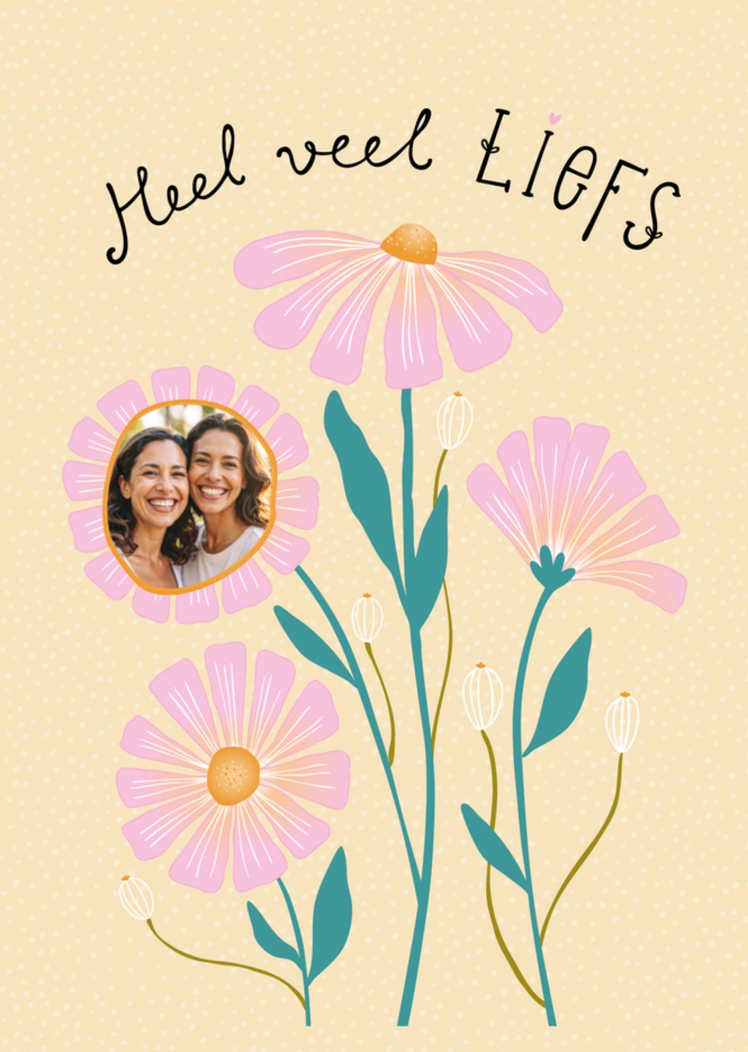 Zomaar kaart Heel Veel Liefs Kaart Funny Side Up