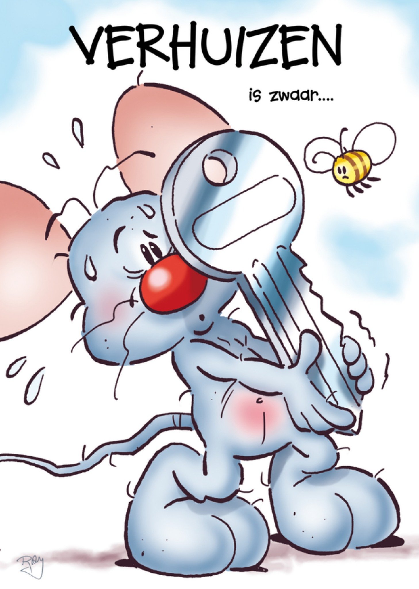 Nieuwe woning muis sleutel Kaart Doodles