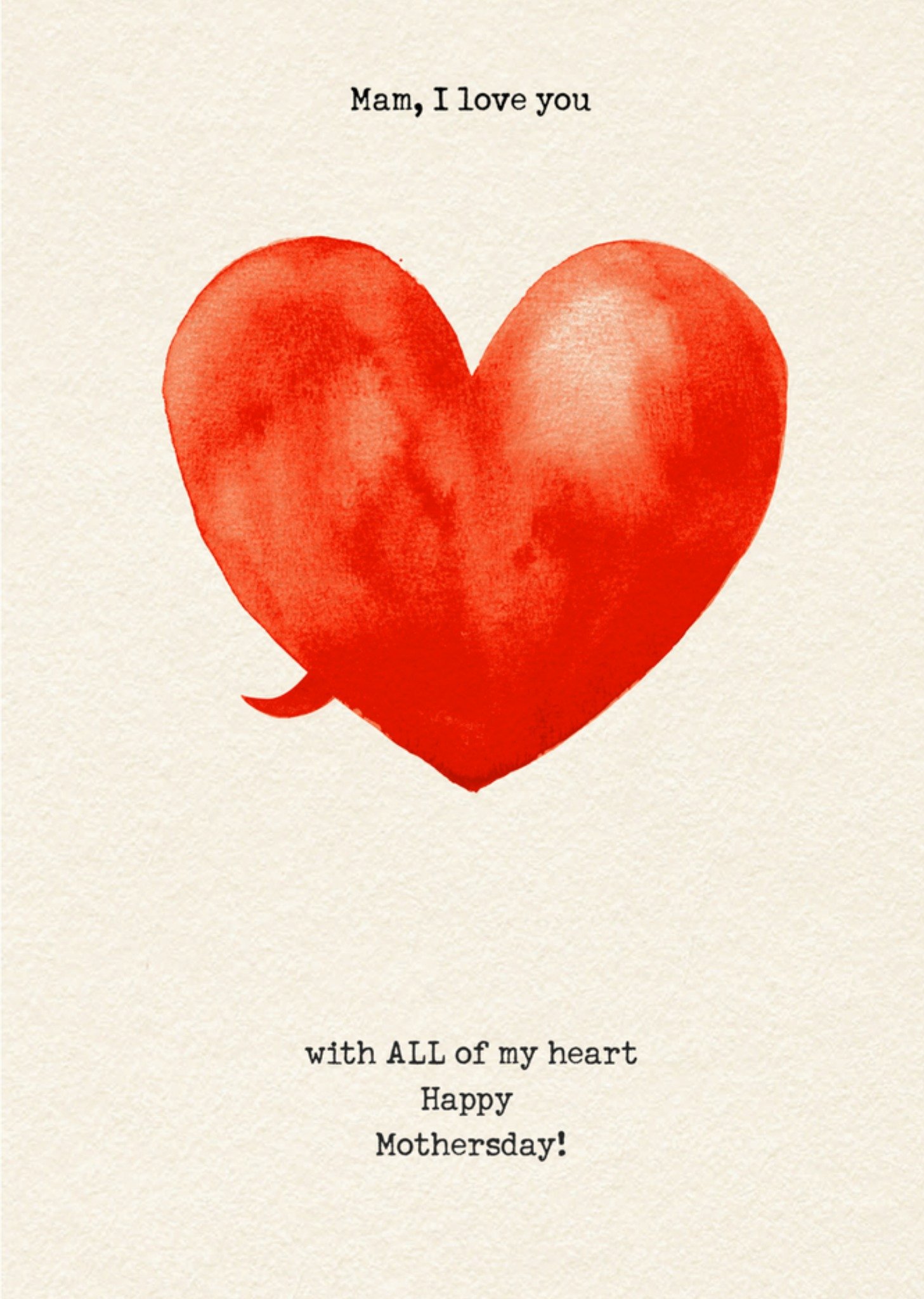 Moederdagkaart hartje Kaart Bright Spot