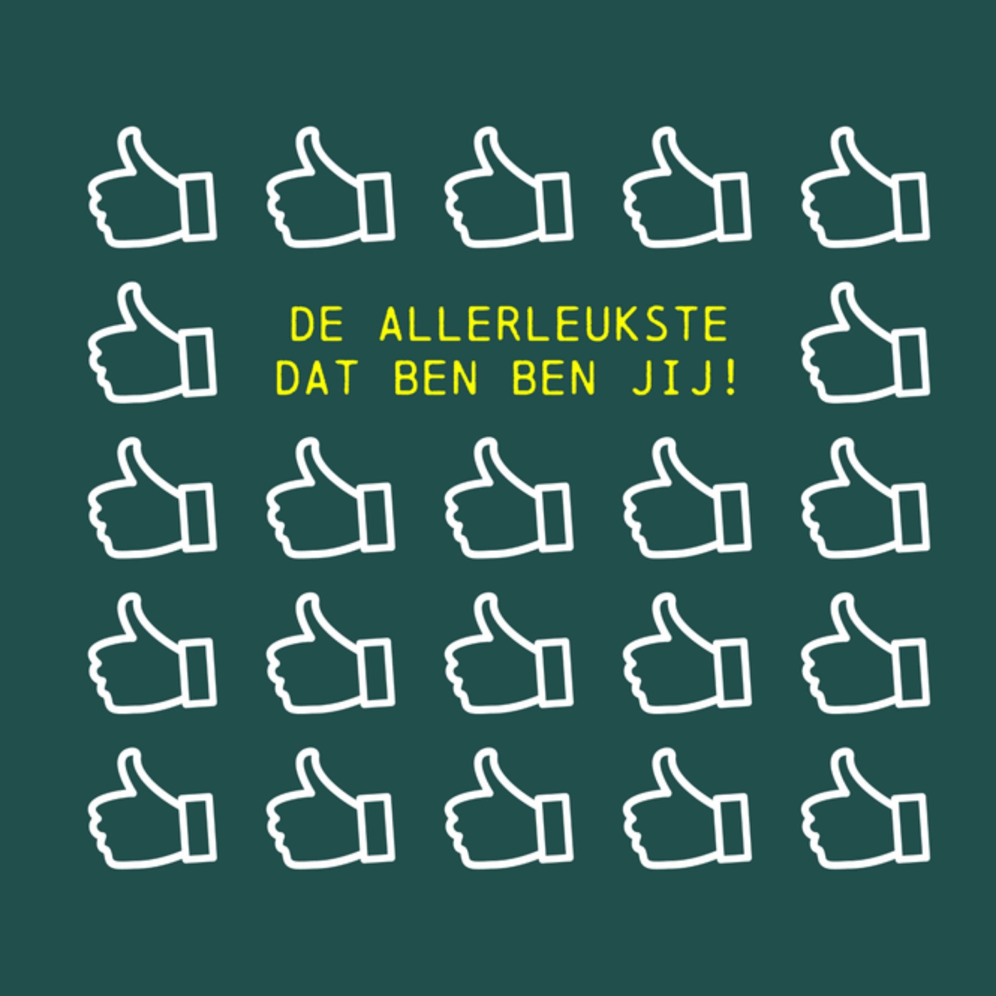 Greetz Valentijnskaart Groen Vierkant