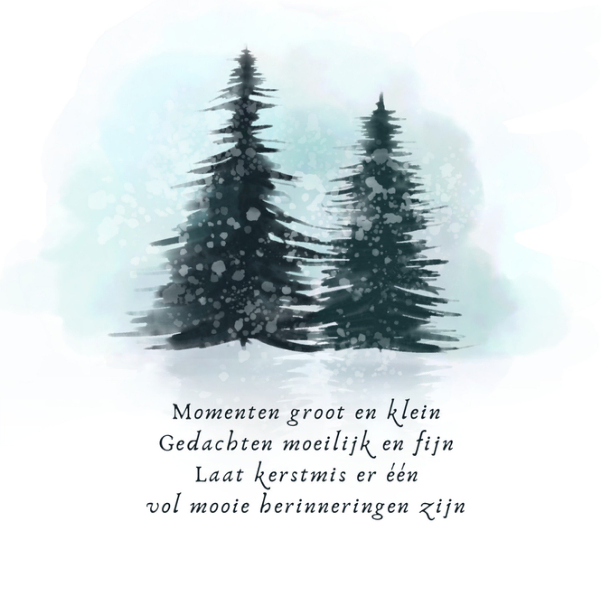 Greetz Kerstkaart Mooie herinneringen Vierkant
