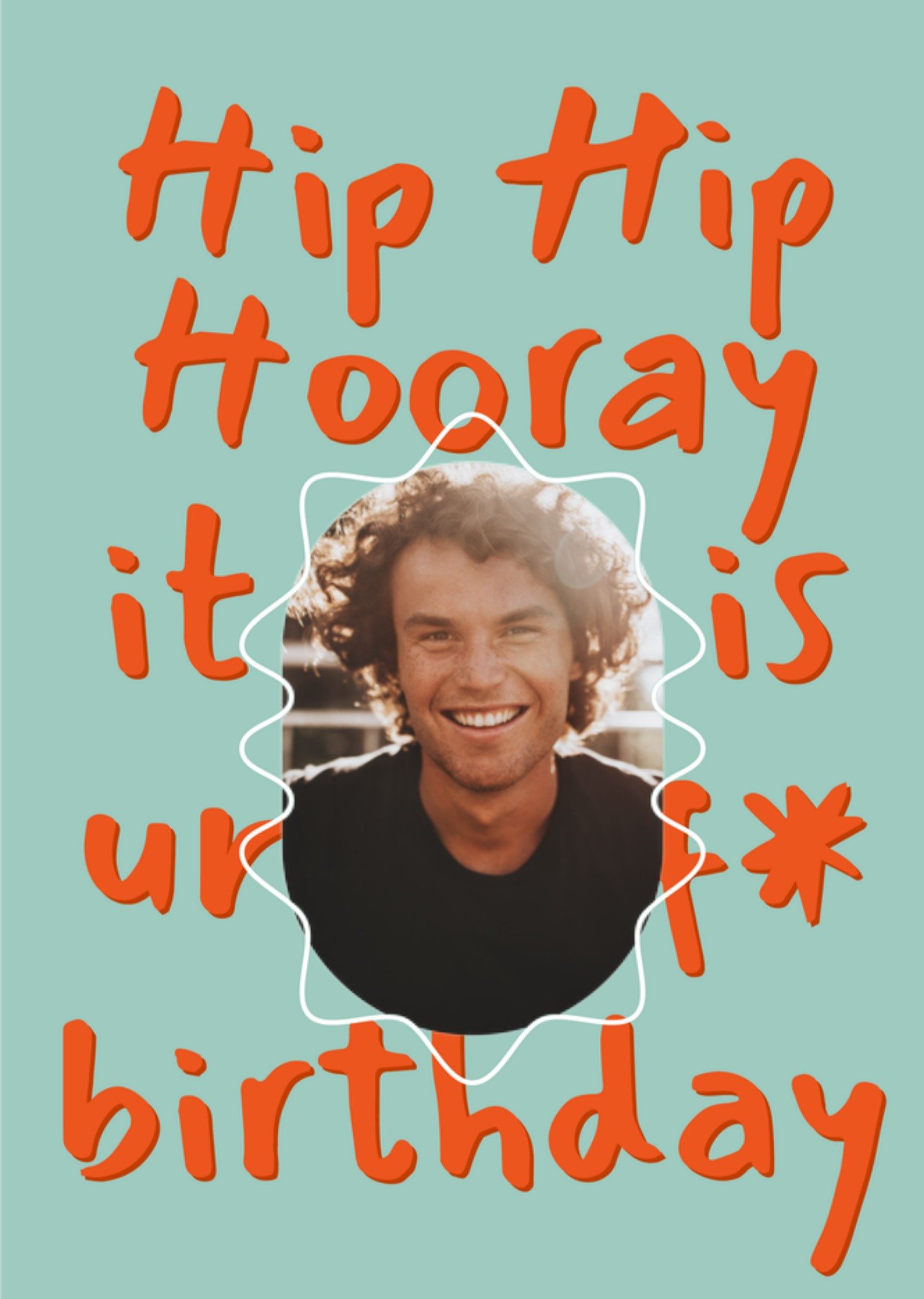 Greetz Verjaardagskaart Hip Hip Hooray Met foto Standard Card