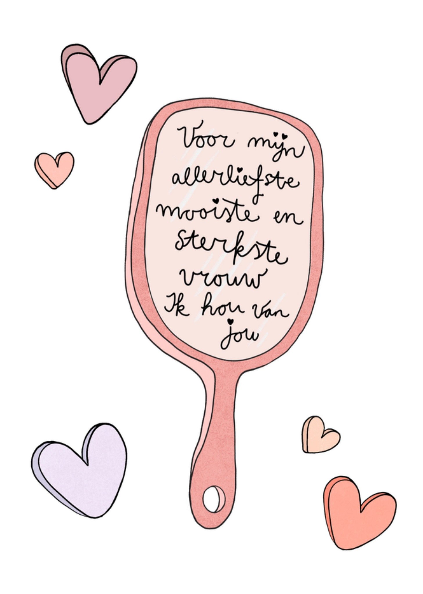 Greetz Complimentendag Mooiste en sterkste vrouw Standard Card