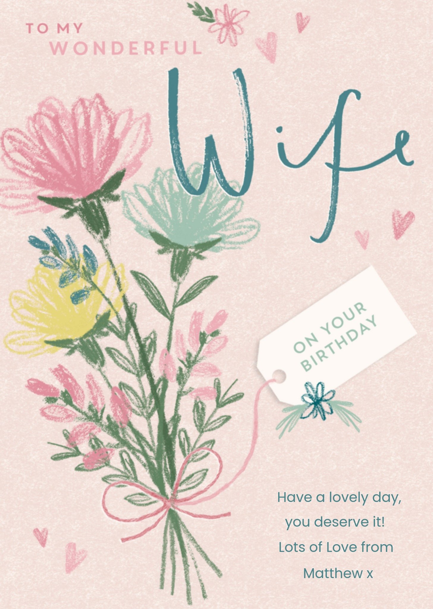 Greetz Verjaardagskaart aanpasbare naam Standard Card