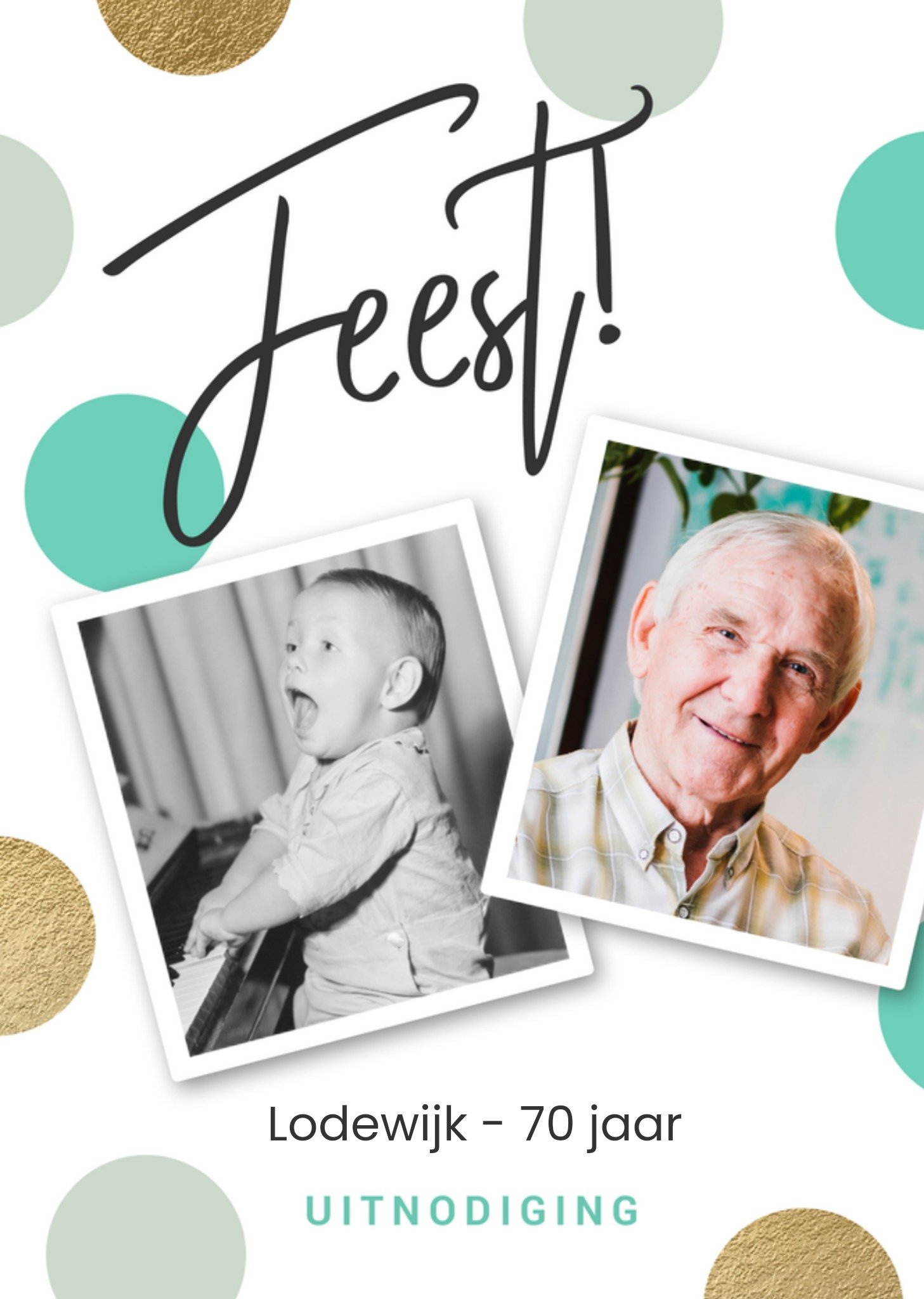 Greetz Uitnodiging verjaardag fotokaart Kaart Luckz