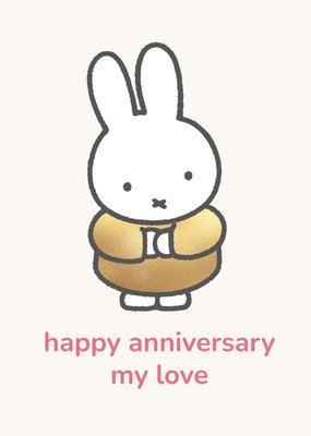 Miffy | Jubileum kaart | Happy anniversary my love