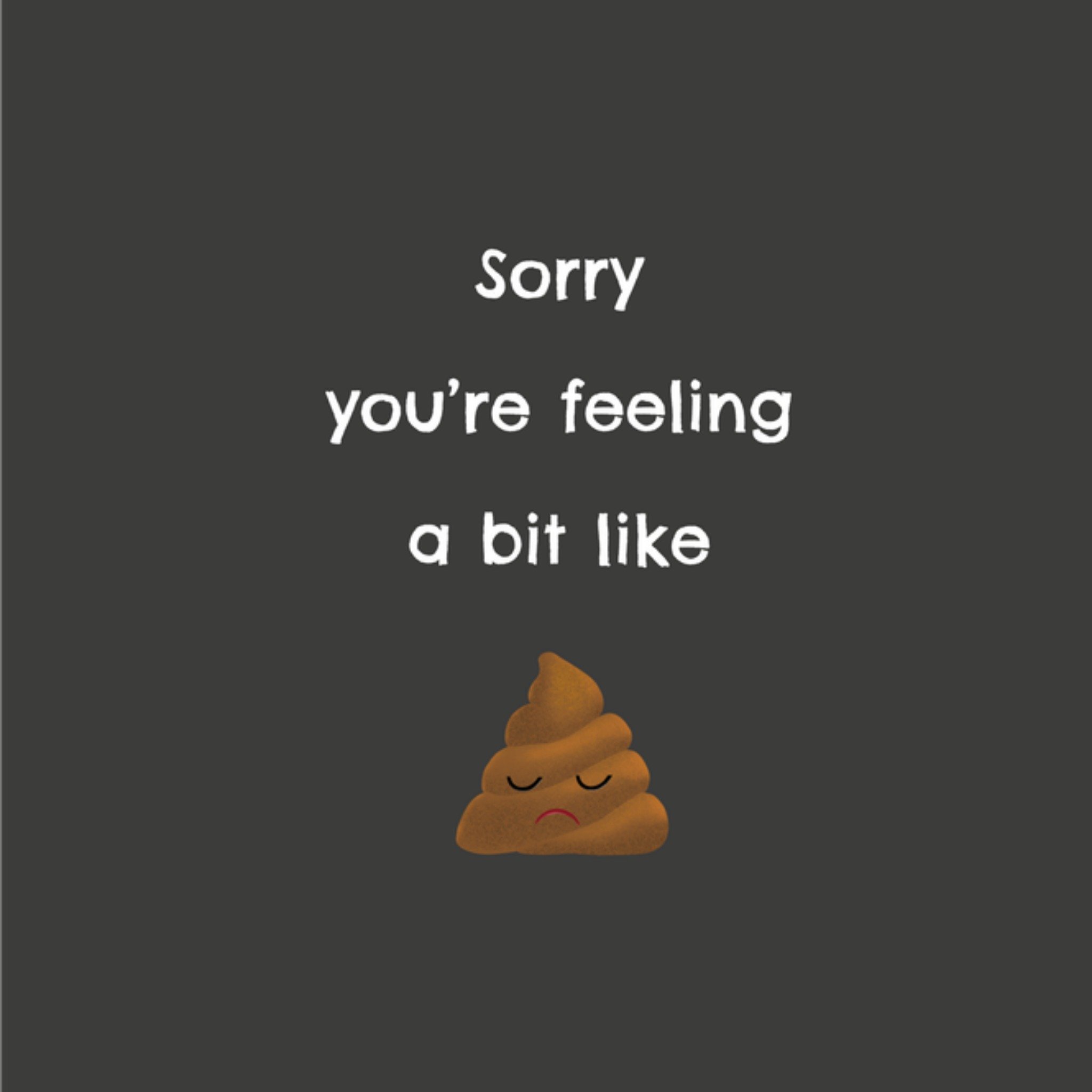 Denken aan kaart Poop Vierkante Kaart Tsjip