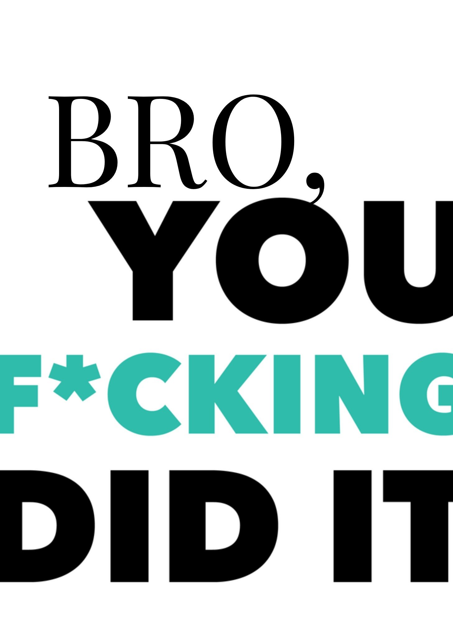 Geslaagd kaart you did it! Kaart Greetz