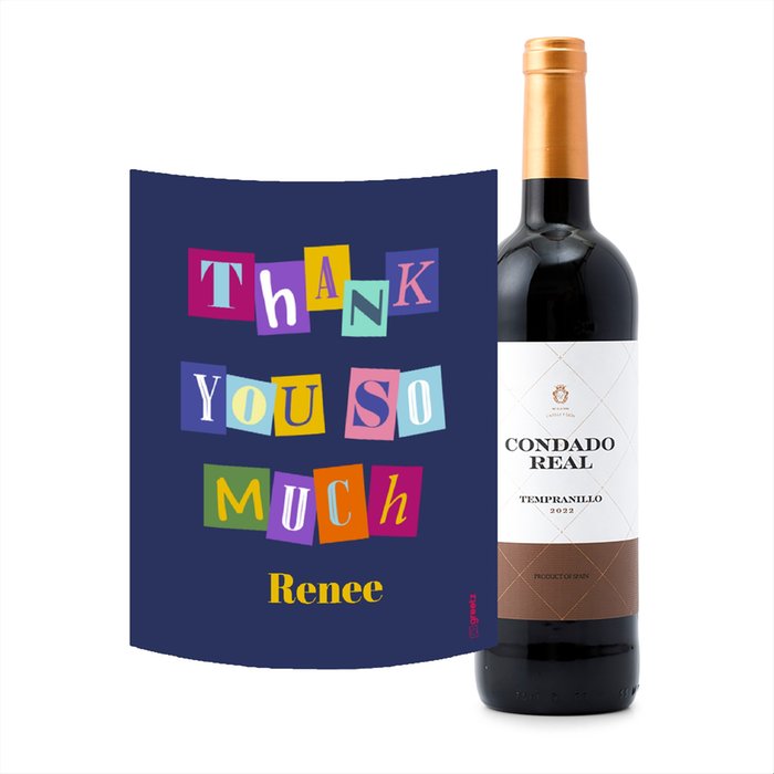 Condado Real | Tempranillo Tinto | Thank you met eigen naam | 750 ml