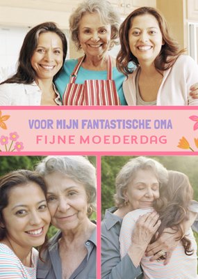 Voor Mijn Fantastische Oma Collage Moederdag Kaart