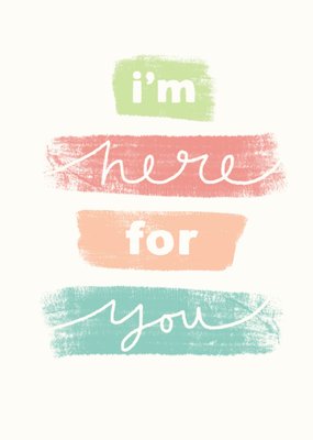 Greetz | Denken aan kaart | I'm here for you