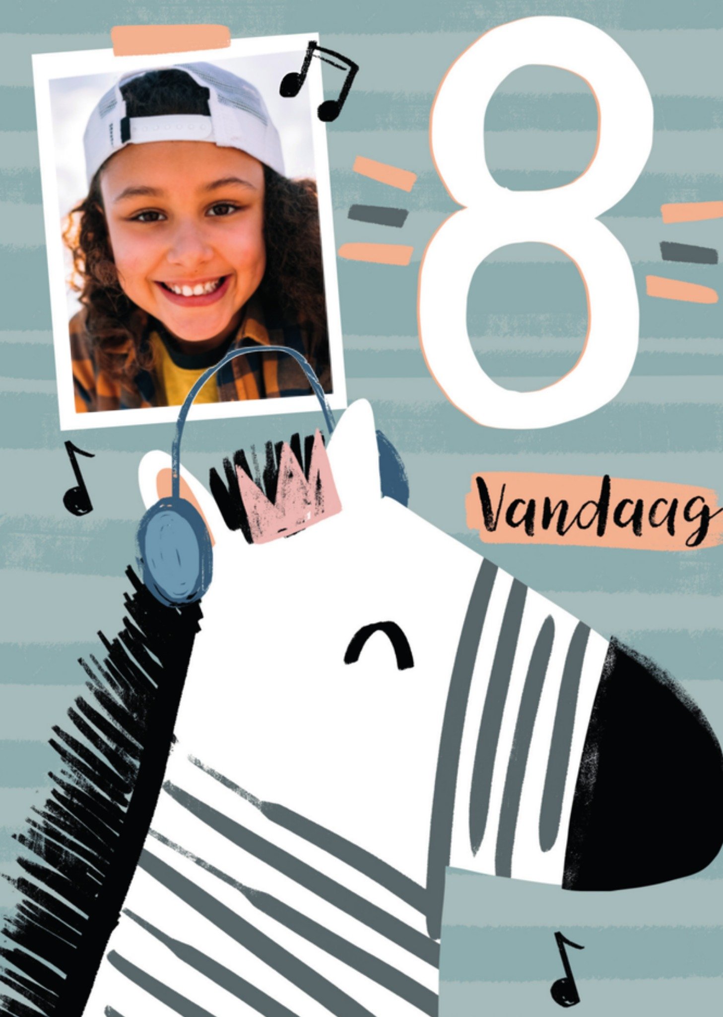 Greetz Verjaardagskaart fotokaart zebra Standard Card
