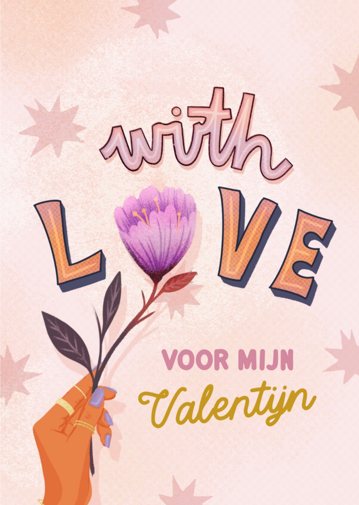 Valentijnskaart With Love Greetz