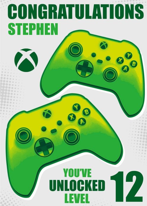 Xbox | Verjaardagskaart | Level 12 unlocked