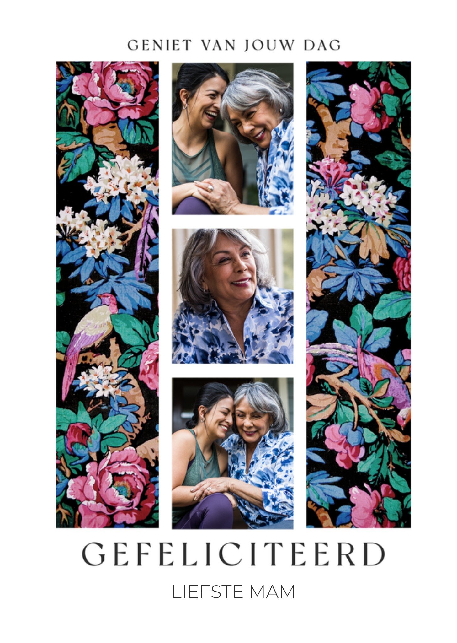 V A Verjaardagskaart Bloemen Liefste mam Kaart The V A