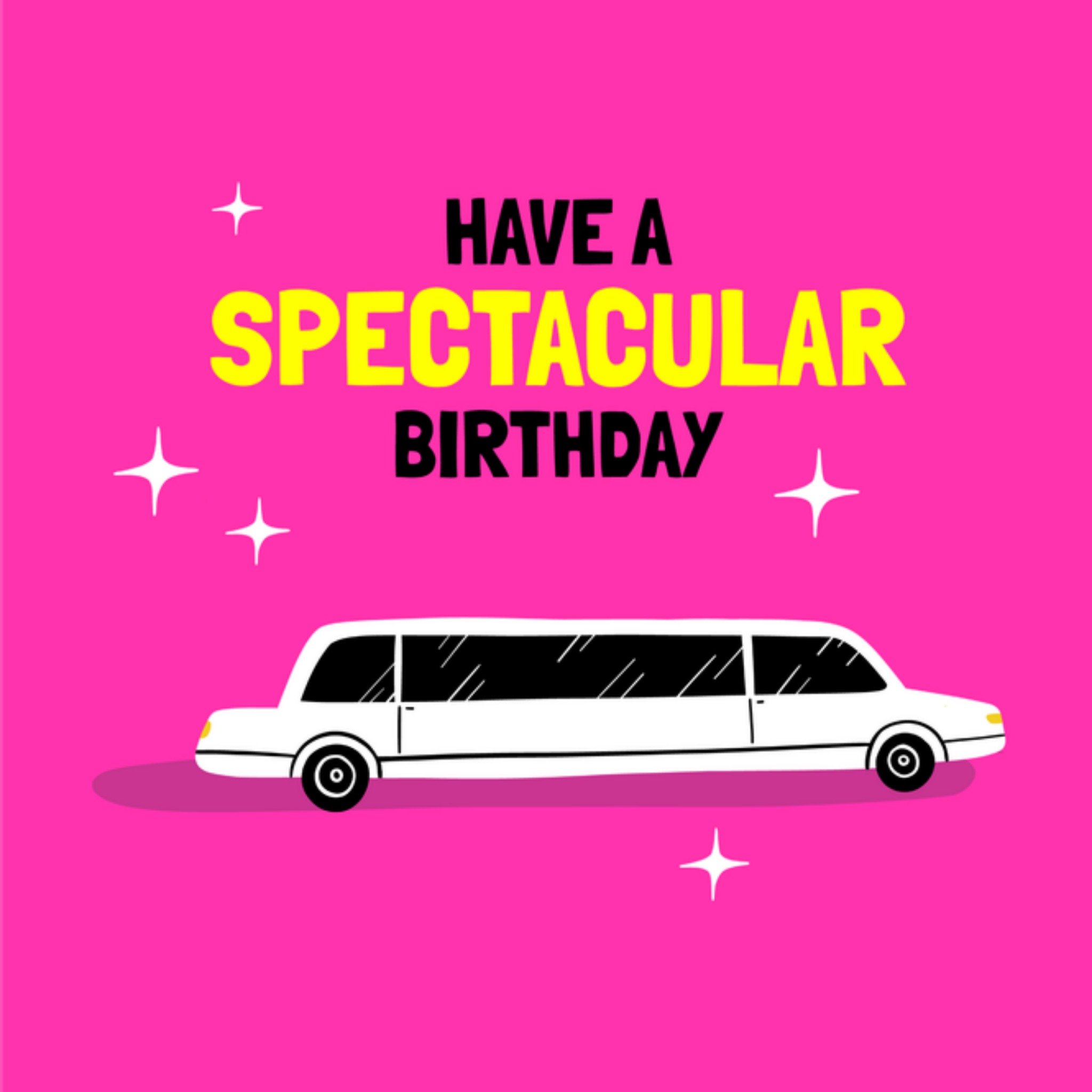 Greetz Verjaardagskaart Limousine Vierkant