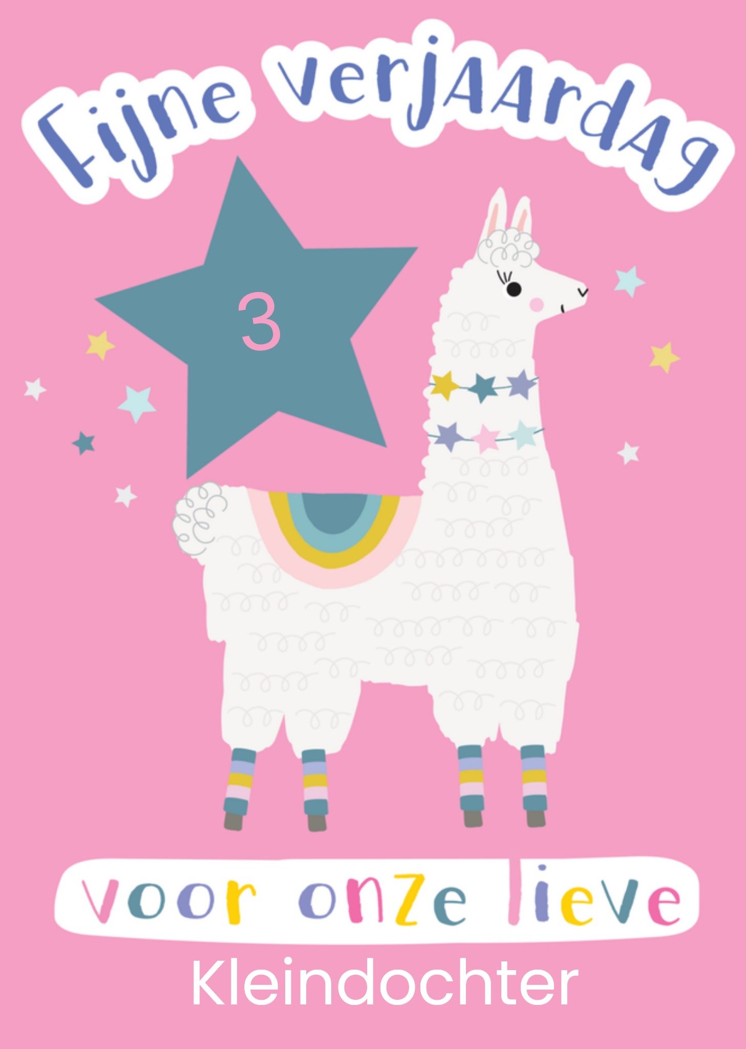 Natalie Alex Verjaardagskaart alpaca Kaart Mifkins