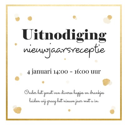 Greetz | Uitnodiging nieuwjaarsfeest | tekst