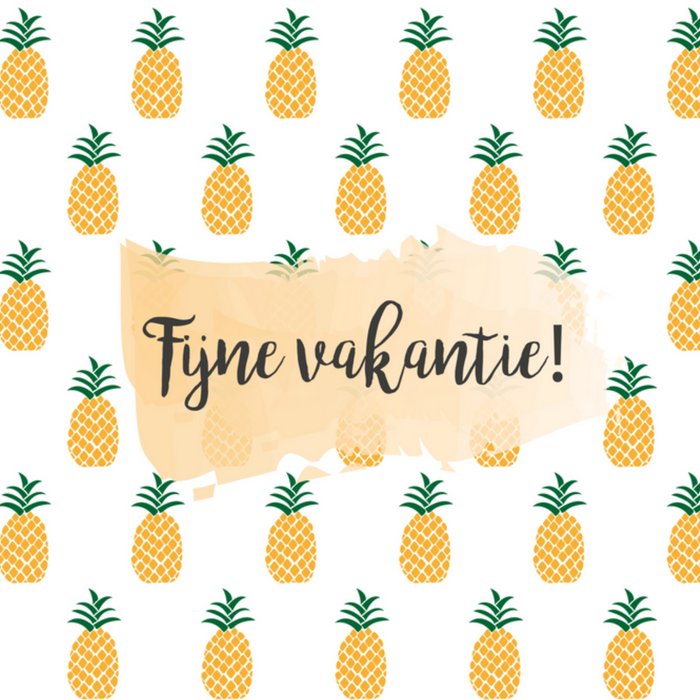 Tsjip | Vakantiekaart | ananas