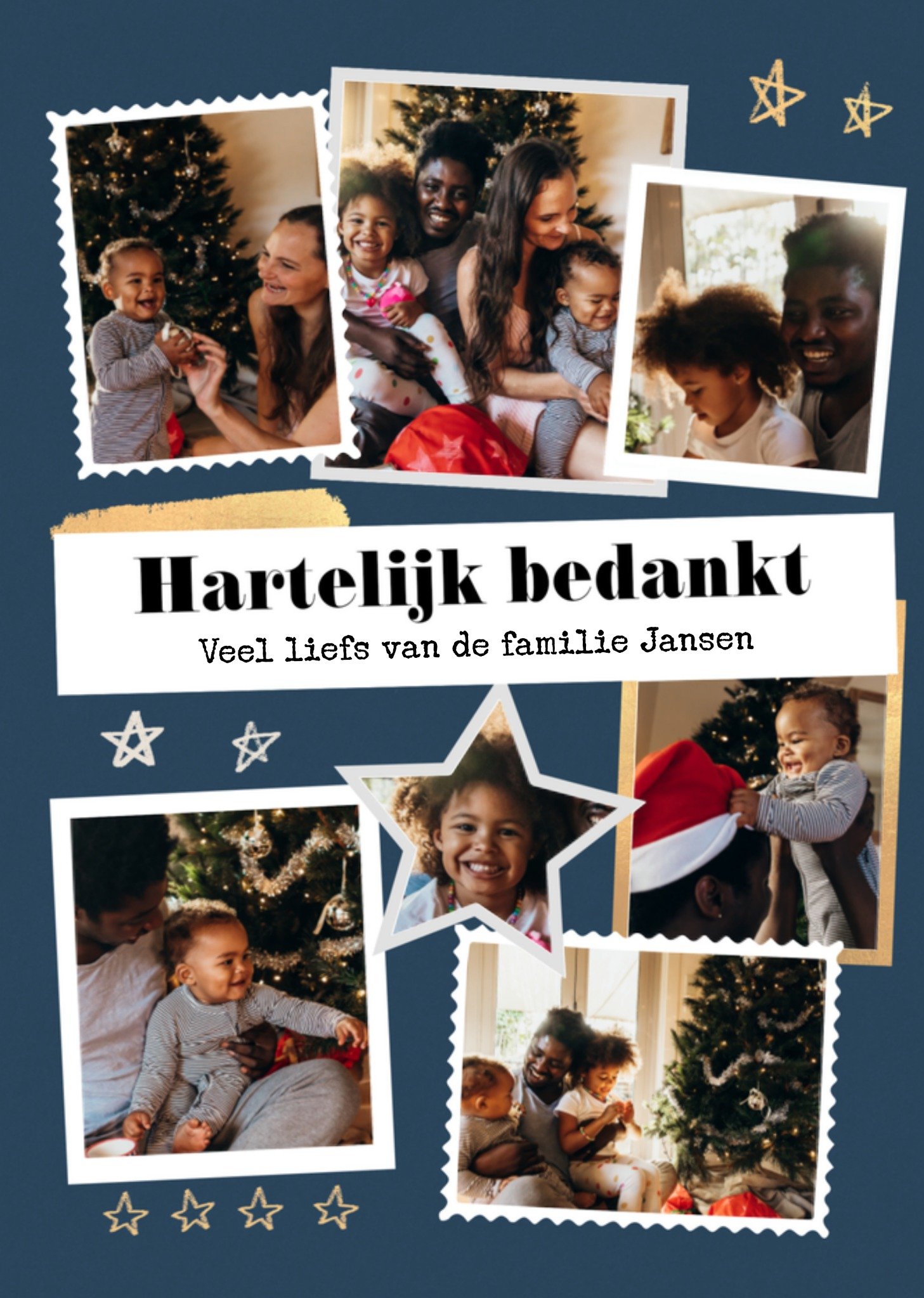 Greetz Kerstkaart Vrolijk Foto Standard Card