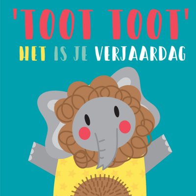 Memelou | Verjaardagskaart | olifant