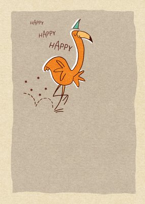 Paperclip | Verjaardag | Happy | Flamingo