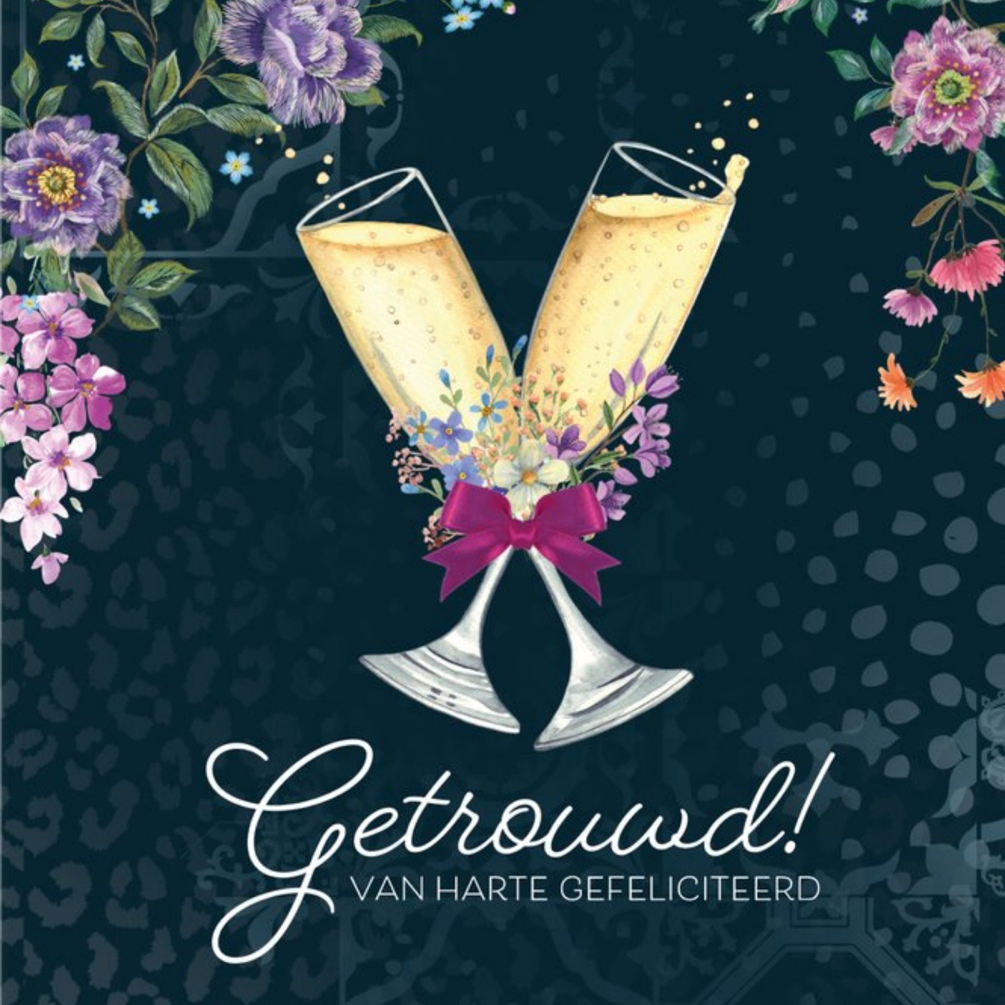 Huwelijkskaart Cheers Vierkante Kaart Melli Mello