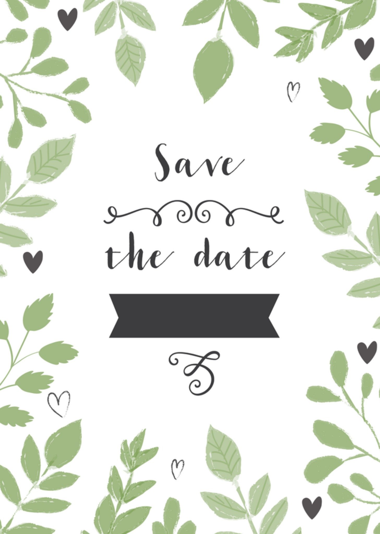 Save the date Blaadjes Kaart Tsjip