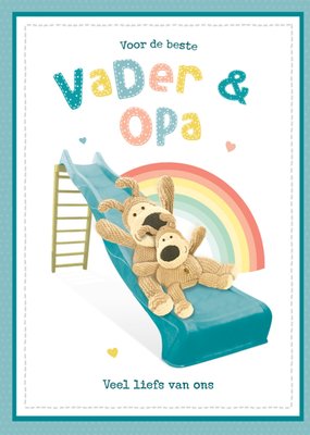 Boofle | Vaderdagkaart | Voor de beste Vader & Opa | Aanpasbare tekst