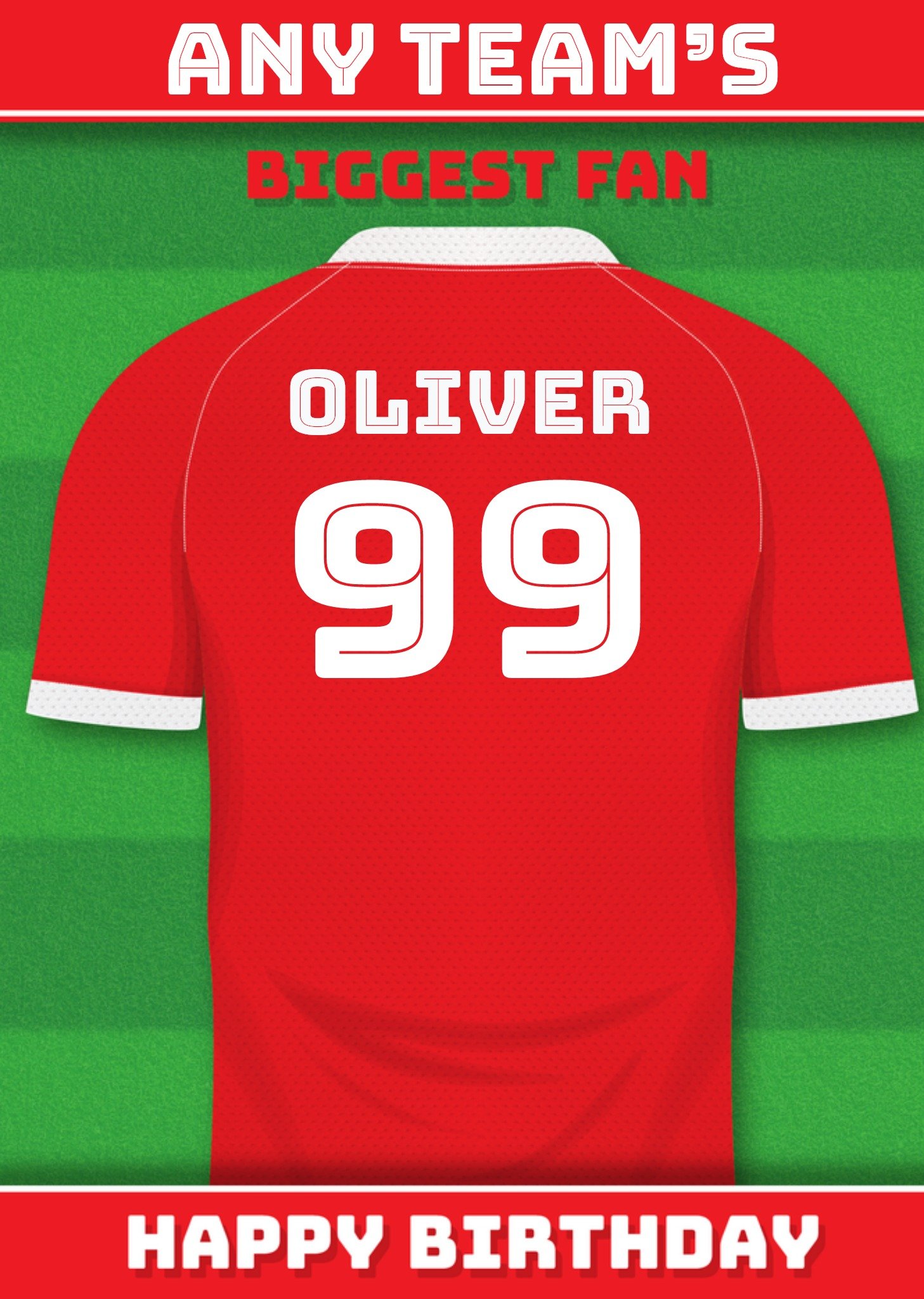 Verjaardagskaart Voetbal Kaart Greetz