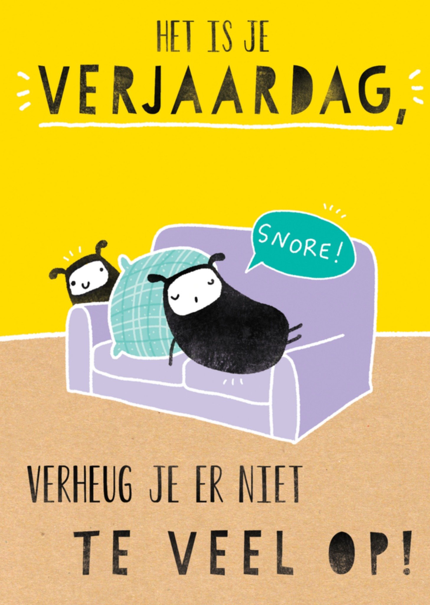 Verjaardag Text Kaart Jerry Tapscott