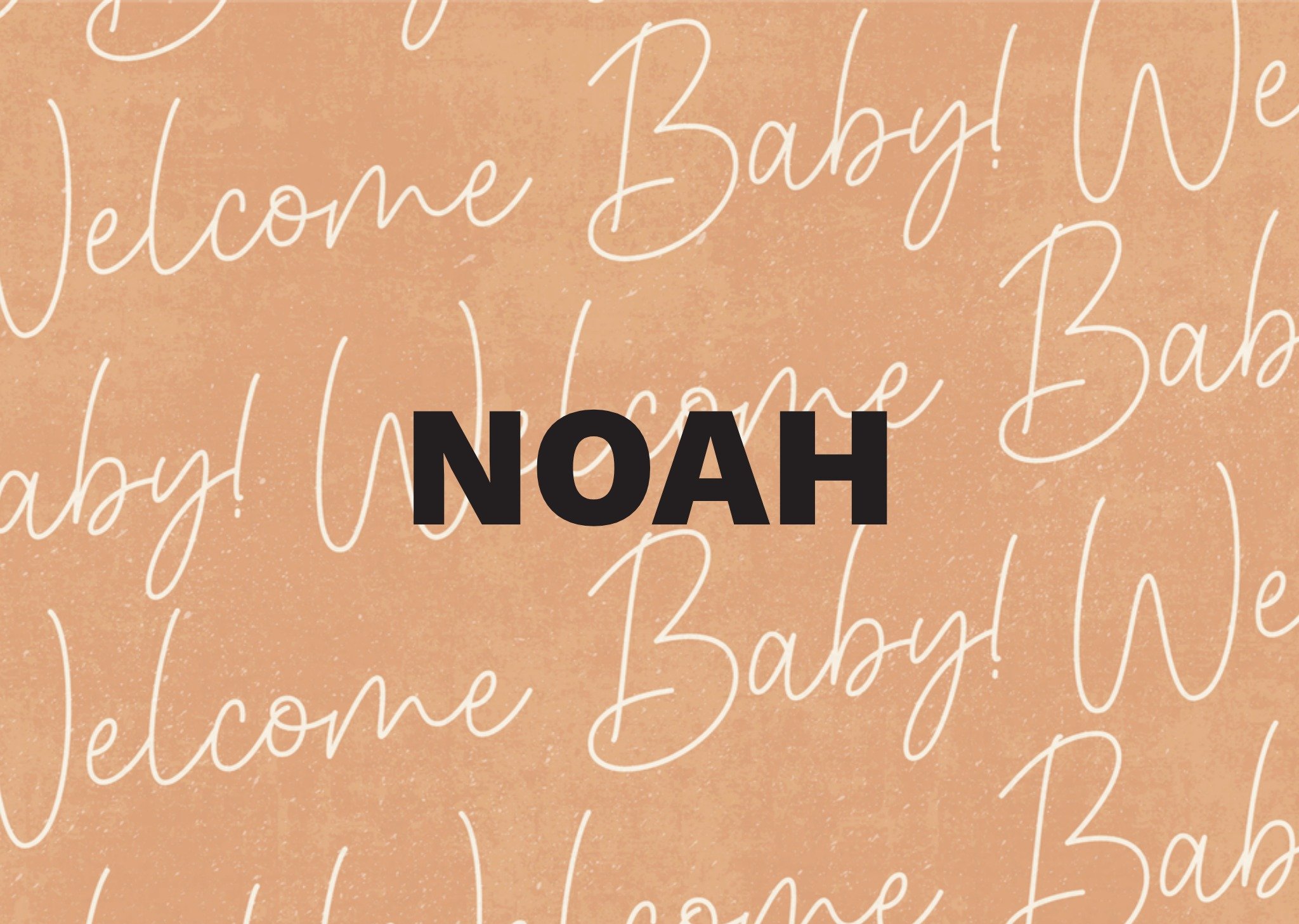 Geboortekaart Welcome baby Met naam Kaart Melolelo