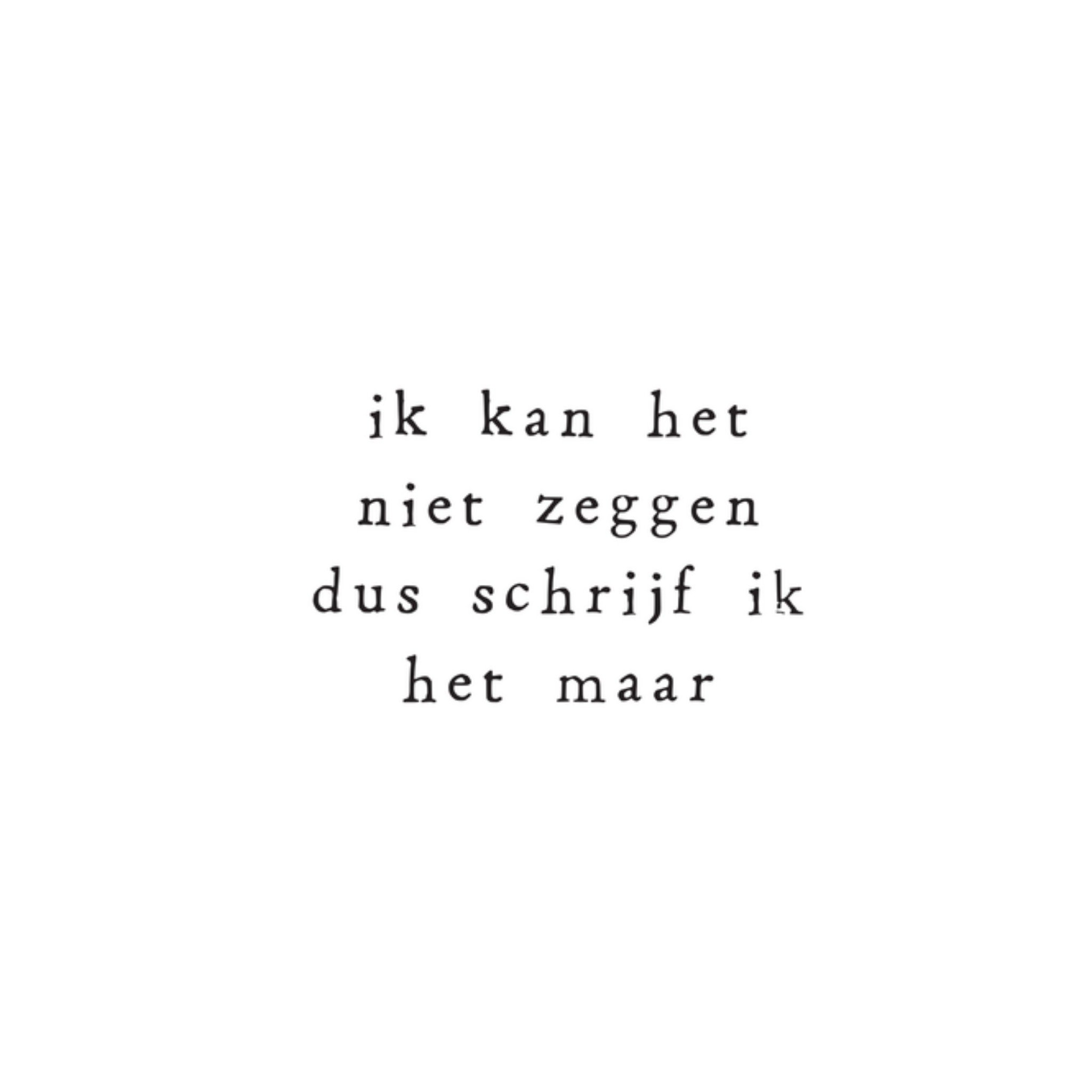 Denken aan kaart Lief Vierkante Kaart IKPAKJEIN